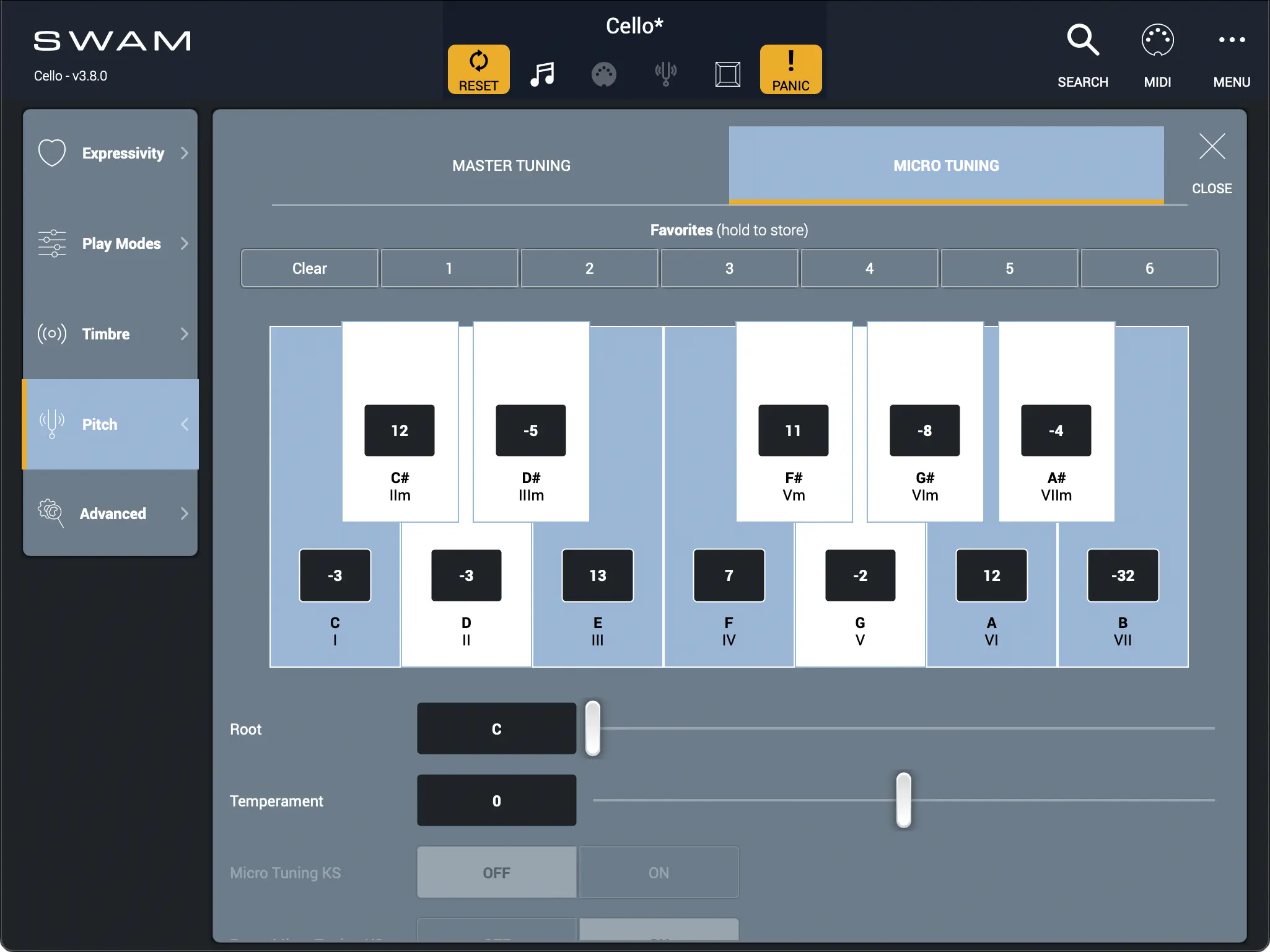 Pitch - Micro Tuning